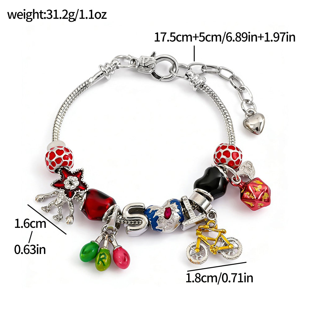 Bracelet à breloques Stranger Things Demogorgon – visuel 3
