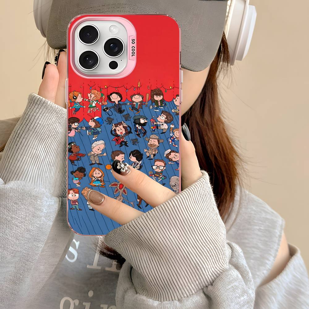 Coque iPhone mate Stranger Things la bande dessinée vu de face