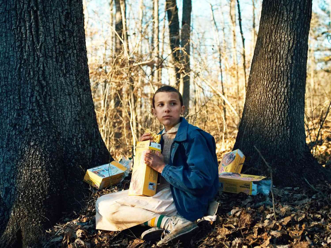 Onze et ses gaufres Eggo dans Stranger Things