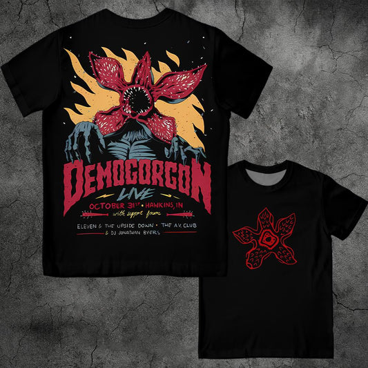 T-shirt homme Stranger Things Demogorgon Live vu de face