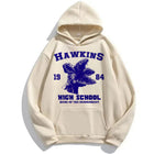 Pullover beige Stranger Things Hawkins High School 1984 Home of the Demogorgon