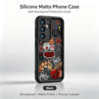 Samsung Galaxy A Silikonhülle Stranger Things Sticker Hellfire Club