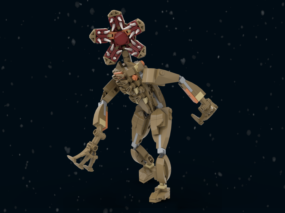 Figurine à construire Stranger Things Demogorgon mécanique 300 pièces vu de face