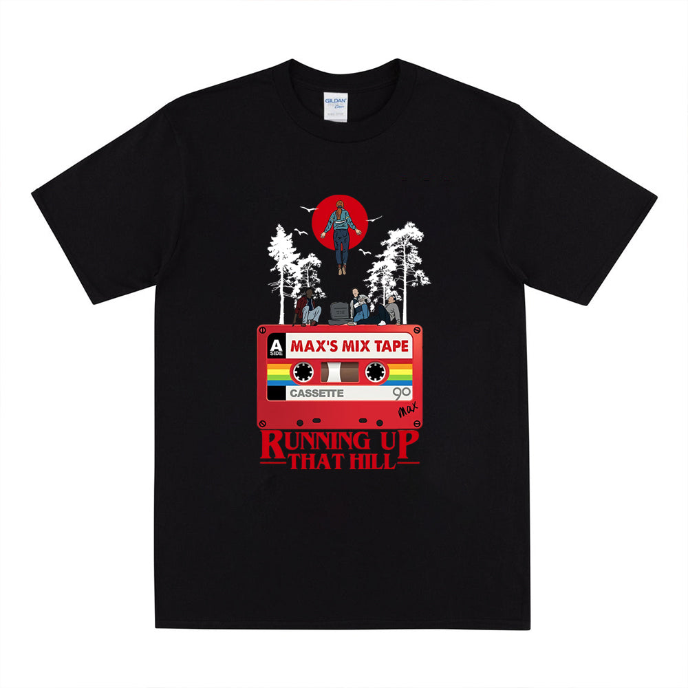 T-shirt femme Stranger Things Max's Mixtape – coloris Noir