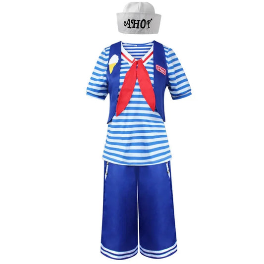 Uniforme Scoops Ahoy Stranger Things complet femme vu de face