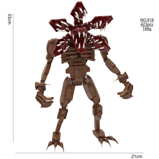 Figurine à construire Stranger Things Demogorgon squelette 423 pièces vu de face