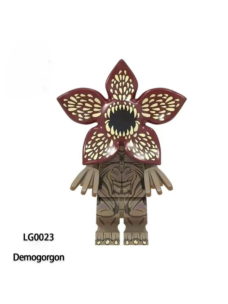 Mini figurine à construire Stranger Things Demogorgon rose vu de face