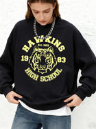 Sweatshirt mit Rundhals Stranger Things Hawkins High School Tiger