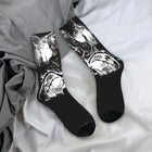 Socken Stranger Things Demogorgon schwarz-weiß