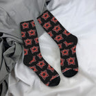 Socken Stranger Things Muster Demogorgon rot