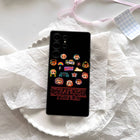 Samsung-Hülle matt Stranger Things Sticker der Clique