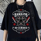 Damen-T-Shirt Stranger Things Hawkins Is Cursed
