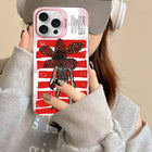 iPhone-Hülle matt Stranger Things Demogorgon gestreift