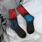 Socken Stranger Things Hawkins kopfüber