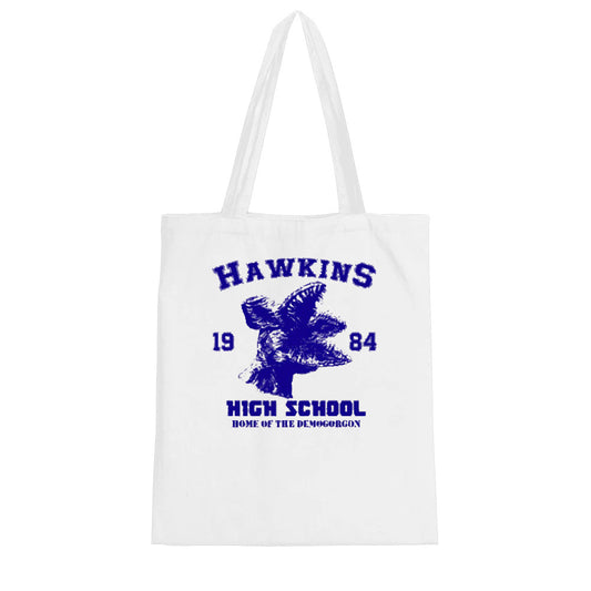Tote bag Stranger Things Hawkins High School 1984 vu de face