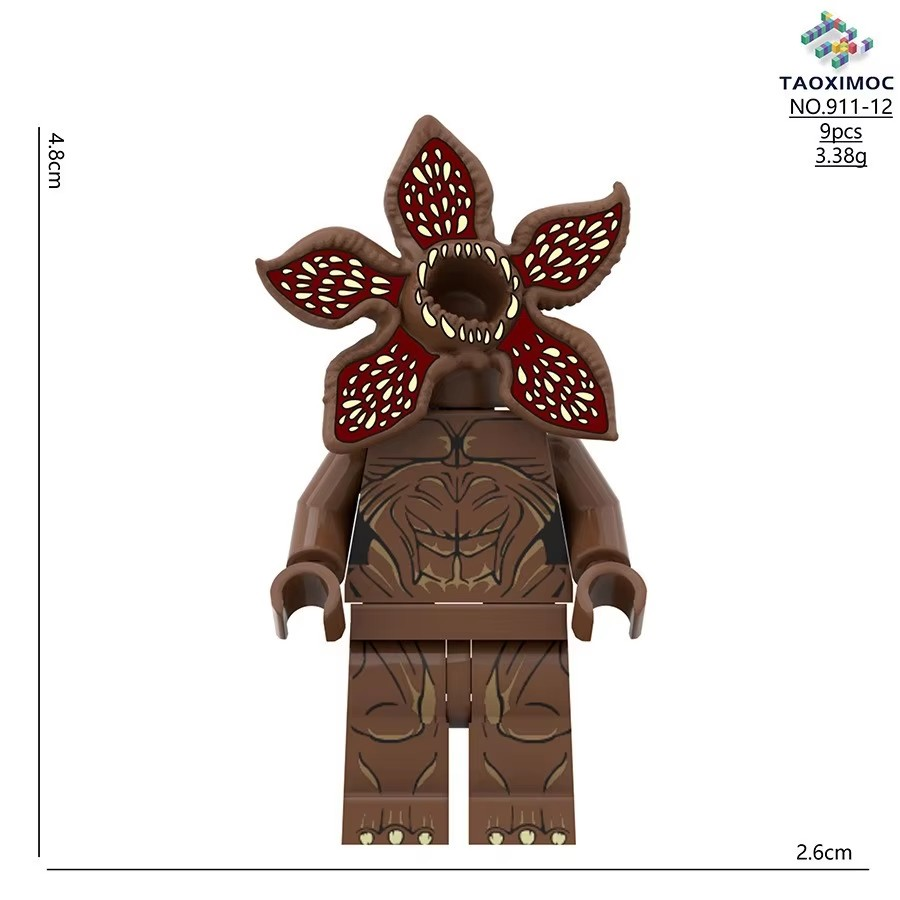 Mini figurine à construire Stranger Things Demogorgon sombre vu de face
