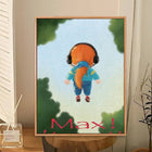 Klebeposter Stranger Things Max schwebt am Himmel