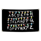 Wandflagge Stranger Things Alphabetwand Nacht