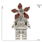 Minifigur zum Bauen Stranger Things Demogorgon grau mit offener Blüte