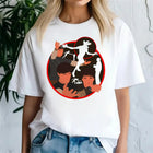 Damen-T-Shirt Stranger Things Demogorgon roter Kreis