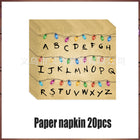 Servietten Stranger Things Alphabetwand (20er-Set)