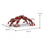 Figur zum Bauen Stranger Things Demogorgon rot 691 Teile