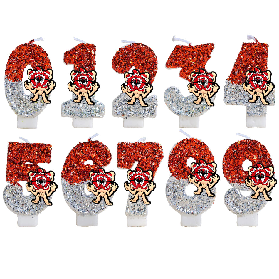 Bougie chiffre paillettes Stranger Things Demogorgon – visuel 4