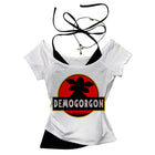 Crop-Top Stranger Things Wappen Demogorgon rot