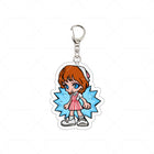 Chibi-Schlüsselanhänger 6 cm Stranger Things Elfi rosa Kleid