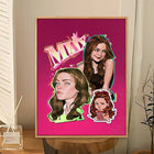 Klebeposter Stranger Things Max rosa Sticker