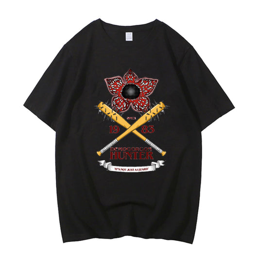 T-shirt homme Stranger Things Demogorgon Hunter since 1983 vu de face