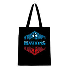 Tote Bag Stranger Things Hawkins blau Demogorgon