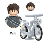 Minifigur zum Bauen Stranger Things Will Byers auf dem Rad