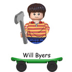 Minifigur zum Bauen Stranger Things Will Byers auf dem Skateboard