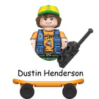 Minifigur zum Bauen Stranger Things Dustin Henderson auf dem Skateboard