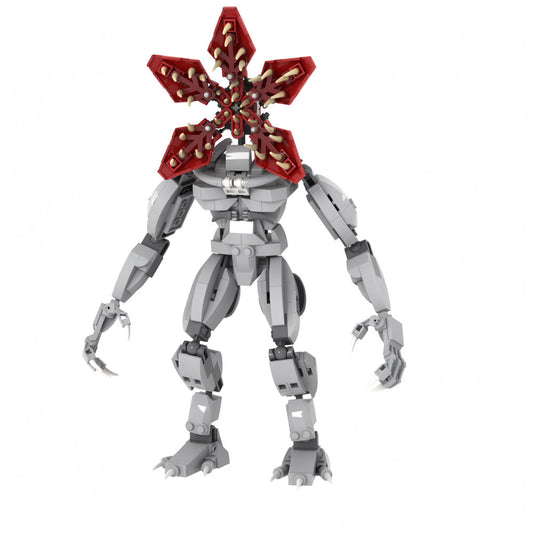 Figur zum Bauen Stranger Things Demogorgon weiß 481 Teile, Vorderansicht