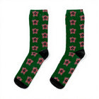 Socken Stranger Things Muster Demogorgon grün