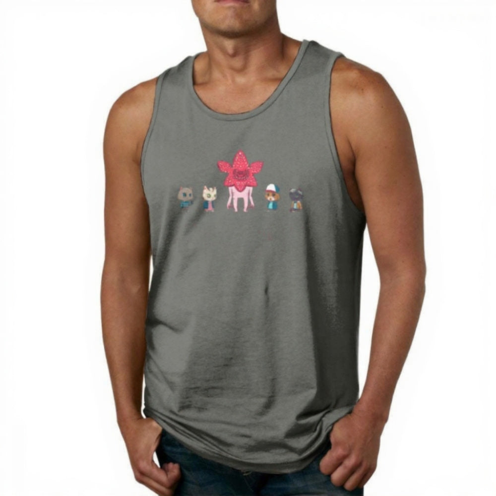 Débardeur Stranger Things Stranger Kittens – coloris Deep Heather