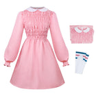 Rosa Kleid Stranger Things Elfi mit Socken