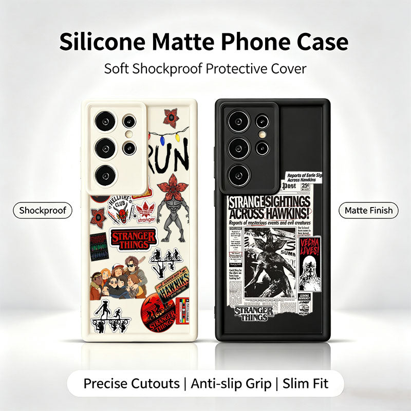 Coque Samsung Galaxy S silicone Stranger Things journal Hawkins Post – visuel 2