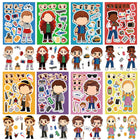 Sticker Stranger Things Gesichter zum Zusammensetzen Max und Vecna (8 Bögen)