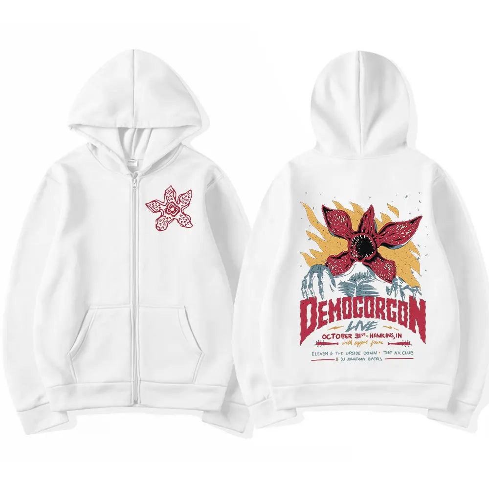 Sweat zippé Stranger Things Demogorgon Live – visuel 2