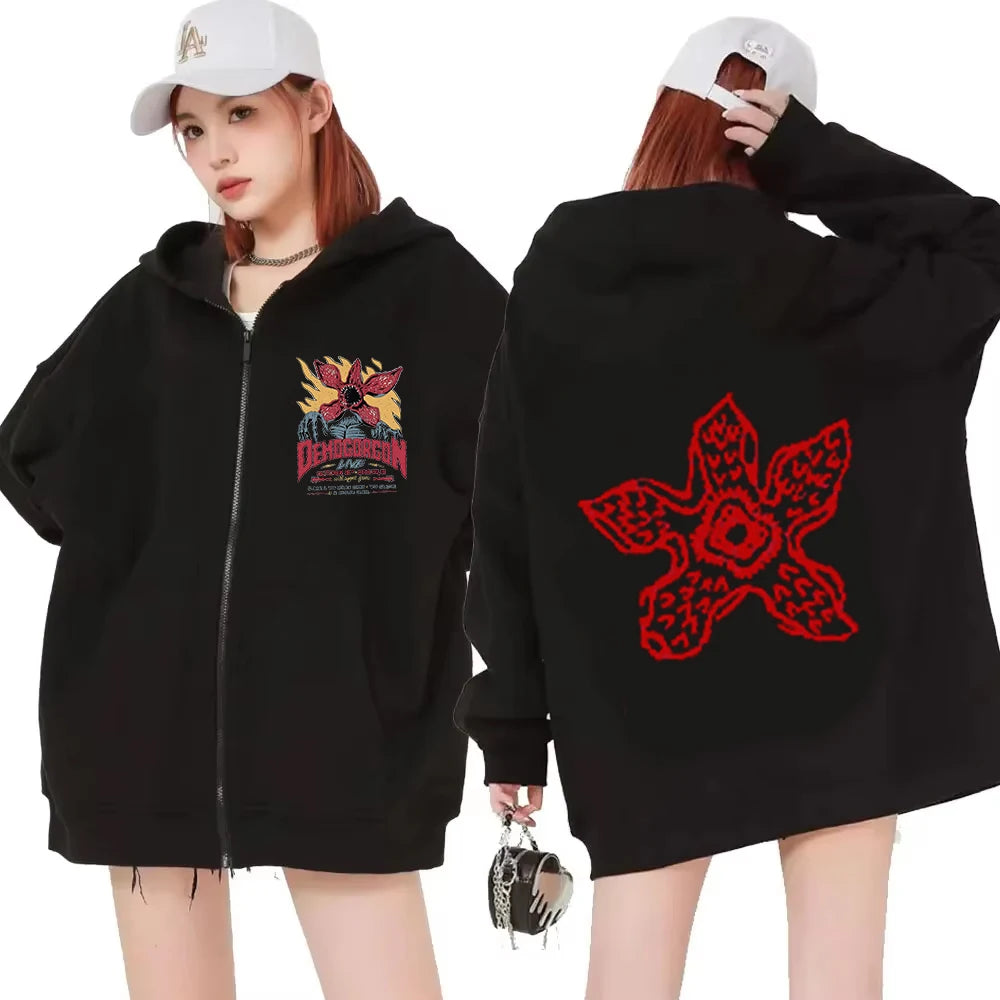 Sweat zippé Stranger Things Demogorgon Live – visuel 3