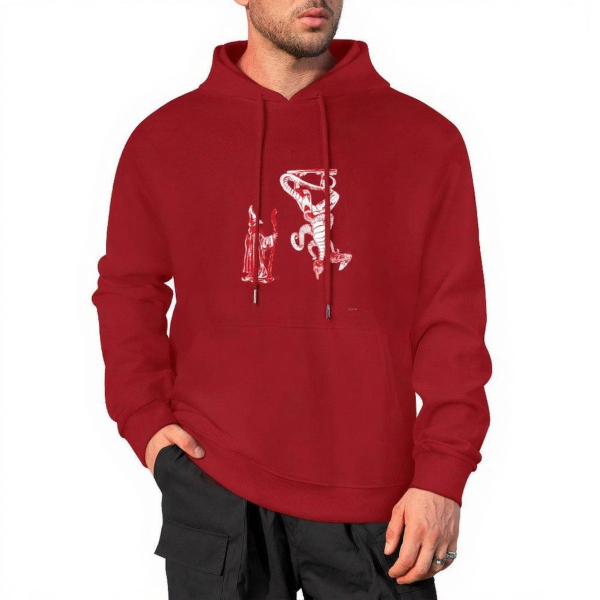 Hoodie Stranger Things croquis du Demogorgon – coloris Rouge