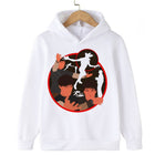 Kinder-Pullover Stranger Things Demogorgon roter Kreis weiß
