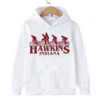 Kinder-Pullover Stranger Things Hawkins Indiana weiß