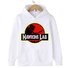 Kinder-Pullover Stranger Things Hawkins Lab weiß