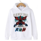 Kinder-Pullover Stranger Things Hawkins Run weiß