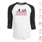 Herren-Baseballshirt mit 3/4-Ärmeln Stranger Things Very Merry Christmas kopfüber