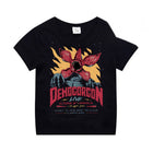 Kinder-T-Shirt schwarz Stranger Things Demogorgon Live
